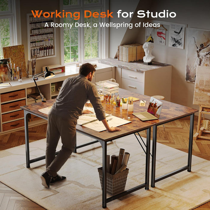 47 X 24 Inch Computer Desk with Deeper Desktop