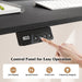 Electric Standing Desk, 48" X 24" Height Adjustable Sit Stand Computer Workstation with 2 Memory Heights, Headphone Hook, Anti-Collision Design, Home Office Computer Desk (Black+White)
