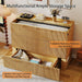 Fullsize Oak MurphyBed Cabinet With Integrated Charging