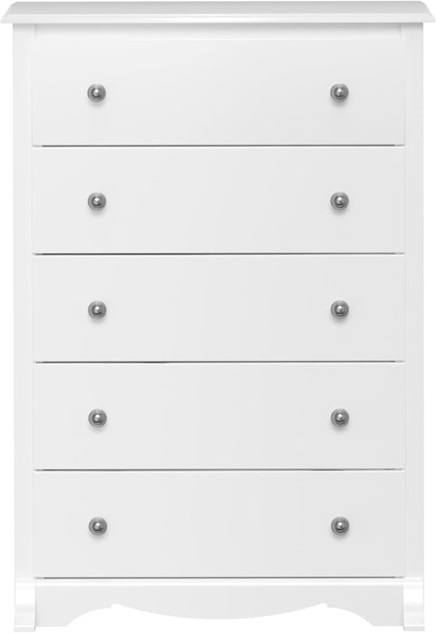 White Sonoma Dresser with 5 Drawers