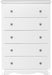 White Sonoma Dresser with 5 Drawers