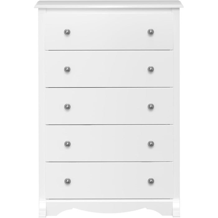 White Sonoma Dresser with 5 Drawers