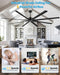 Large Commercial Industrial Ceiling Fan With Remote