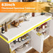 63" Sideboard Buffet Cabinet, Kitchen Buffet Cabinet Storage Cabinets with Power Outlets & LED Light, Modern Sideboard Coffee Bar Buffet Cabinets for Kitchen, Dinning, Living Room, White