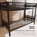 Full Over Full IndustrialGrade StainlessSteel Bunk Bed