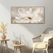 Framed Abstract Wall Art Gold Pictures Wall Decor Line Painting on Canvas 20"X 40" Contemporary Floral Artwork for Living Room Office Bedroom Aesthetic