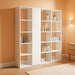 , Rachele Modern Bookcase, Ashwood White, Made in Italy