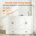 Queen Murphy Bed With Mattress White StorageDrawer