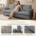 83 Inches CorduroyFabricUpholstery 3 Seater DeepSeat Sofa