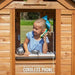 Christmas.Sweetwater All Cedar Wooden Playhouse, Light Brown