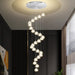 Crystal Ball Chandelier for High Ceiling Modern Glam Crystal Chandelier Lighting for Foyer Enterway Long Staircase 25 Light Silver