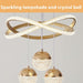 Gold Chandeliers Pendant Light Dimmable Three Color
