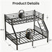 Twin XL Over Queen IndustrialGrade Bunk BedStructure