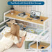 Triple Bunk Bed With BuiltInStorage Shelving White