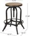 Farmdale Barstool, Antique + Pewter