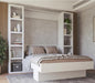 White 91-In Tall Wooden Bookcase Shelf