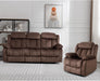 Manual Reclining Sofa Set, Classic Recliner Sofa with Overstuffed Arms and Backrest, Include 1 Recliner Chair and 1 3-Seat Reclining Sofa (Recliner+Sofa)
