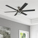 Ceiling Fans with Lights, Kaliza LED Indoor Fan W/ 6 Blades, 56 Inch, Gun Metal - Smart Remote-Controlled Fan with Quiet Motor for Home and Bedroom
