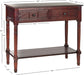 American Homes Collection Samantha Dark Cherry 2-Drawer Console Table