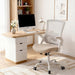 Office Desk Mesh Chair with Adjustable Ergonomic Lumbar, Beige