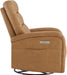 Power Swivel Recliner Chair, Faux Leather Recliner 270° Rotation Modern Nursery Glider, Ergonomic Armrest & Side Storage Pocket, Comfortable Armchair for Living Room Bedroom & Nursery