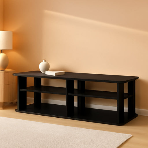 11191BK the Entertainment Center TV Stand, Black