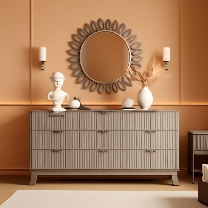 SixtyThreeInch Dresser CharcoalGreyFinish Signature
