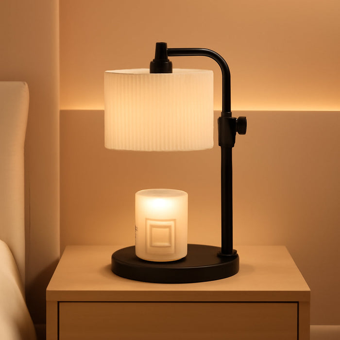 Candle Warmer Lamp with Timer, Candle Wax Warmer Adjustable Height Candle Lamp Warmer for Jar Candles, Christmas Gifts House Warming Gifts for Women (Black-Upgrade)