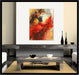 Dancing Lady Oil Paintings on Canvas Framed Wall Artwork for Living Room Bedroom Home Decorations Wall Decor Red Girl Dancer Artwork Ready to Hang (Dancing Lady A, 16" L X 12" W)