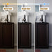 Modern Sideboard Accent 3 in 1 Buffet Storage Cabinet Display Buffet Cabinet Credenza with Adjustable Shelves for Dinging Room Living Room Entryway Coffee Bar,Dark Brown