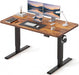 48 X 24 Standing Desk, Height Adjustable Electric Computer Desk, Sit Stand up Home Office Workstations, Rustic Brown