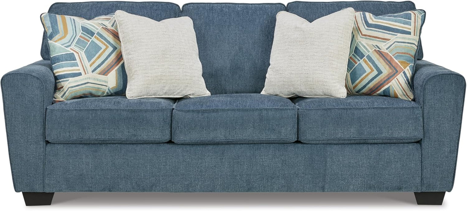 Blue Queen Stainresistant Memory Foam Sleeper Sofa