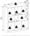 8-Cube Horizontal Cube Storage Organizer Bookshelf, Bookcase, Book Shelf, 10.9 X 35.4 X 39.4, for Bedroom, Home Office, Living Room, White