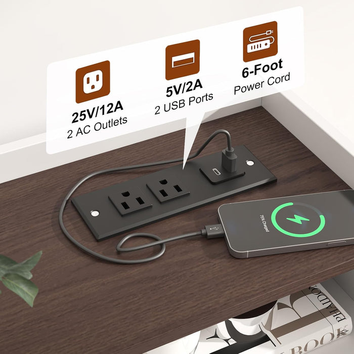32 Inch Dresser With HighCapacity Charging Station