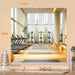 Home Gym Mirror, 48"X24" Each, 3-Pack Frameless Wall Mounted Mirrors with Glass Clamps & 2 Aluminum Rail, Large Body Mirror for Home Gym, Yoga Studio, Bedroom, Silver Tempered Glass