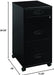 3 Drawers 29.52" Vertical Black Metal Filing Cabinet Lockable Pre-Assembled Movable Letter Size for Home, Office
