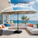 15Ft Large Patio Umbrella, Double Sided Outdoor Umbrellas, Market Umbrellas with Crank Handle, Backyard Umbrela for Deck, Garden, Pool