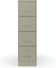 4-Drawer Vertical File Cabinet, Letter Size, Lockable, Putty