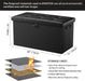 30 Inch Fireproof Waterproof Locking Storage Ottoman
