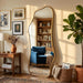 Irregular Full Length with Stand-Standing Leaning Hanging 62.2"X22.8" Gold Asymmetrical Aluminum Frame Decorative Full Body Mirror for Living Room,Bedroom,Cloakroom,Entryway