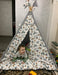 Gray Teepee with Toys Boys Playhouse