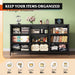 Dresser TV Stand for 65 Inch TV, 9 Drawer Dresser for Bedroom, Black