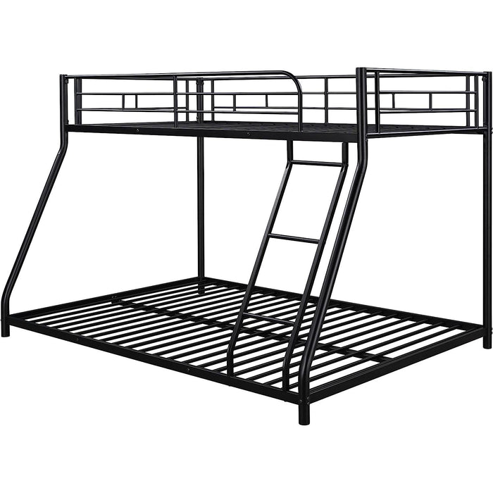 Heavy Duty Twin over Full Metal Floor Bunk Bed with Ladder