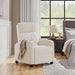 Fabric Recliner Chair Single Sofa Home Theater Seatting Adjustable Modern Single Reclining Chair for Living Room Bedroom Home Theater Ivory
