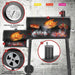 Barrel Charcoal Grill with Offset Smoker,550 Square Inches Cooking Area, Outdoor BBQ Grill with Front Shelf, Perfect for Backyard, Patio Parties and Picnics.