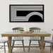 Canvas Art Wall Decor Modern Line Art Prints Black and White Abstract Art Print Painting Modern Artwork Decorations for Living Room Pictures for Bedroom Office Home Wall Decor 24 X 48 in with Framed