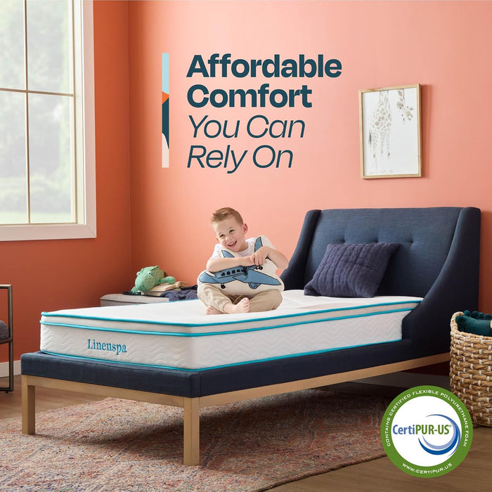 8 Inch Hybrid Mattress - Twin - Bed in a Box