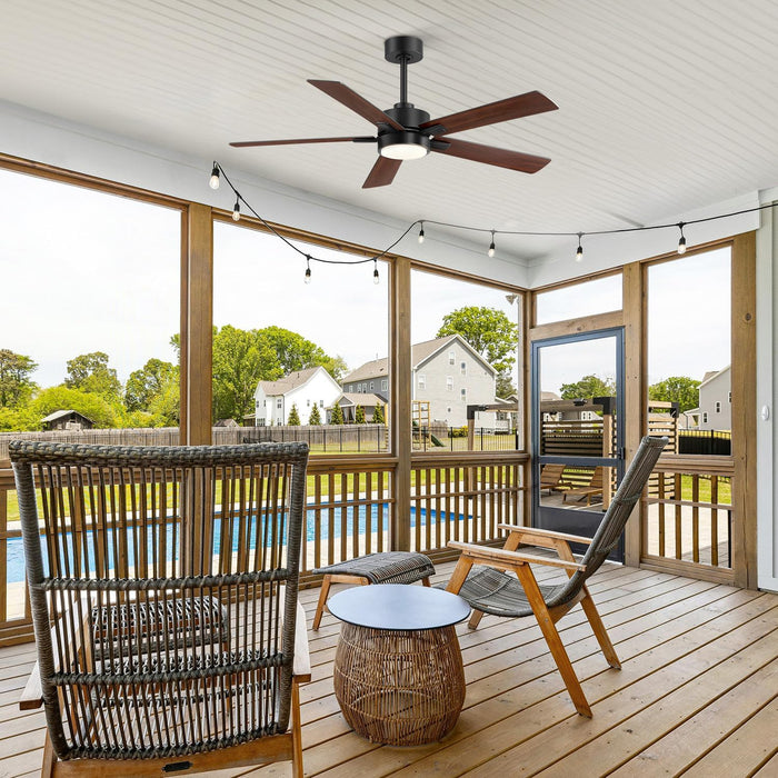 52Inch IndustrialGrade LED Ceiling Fan Remote Control