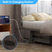 Gray Queen Murphy Cabinet BedFrame With StorageDrawers