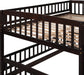 Espresso SolidPine FullOverFull BunkBed With Slide